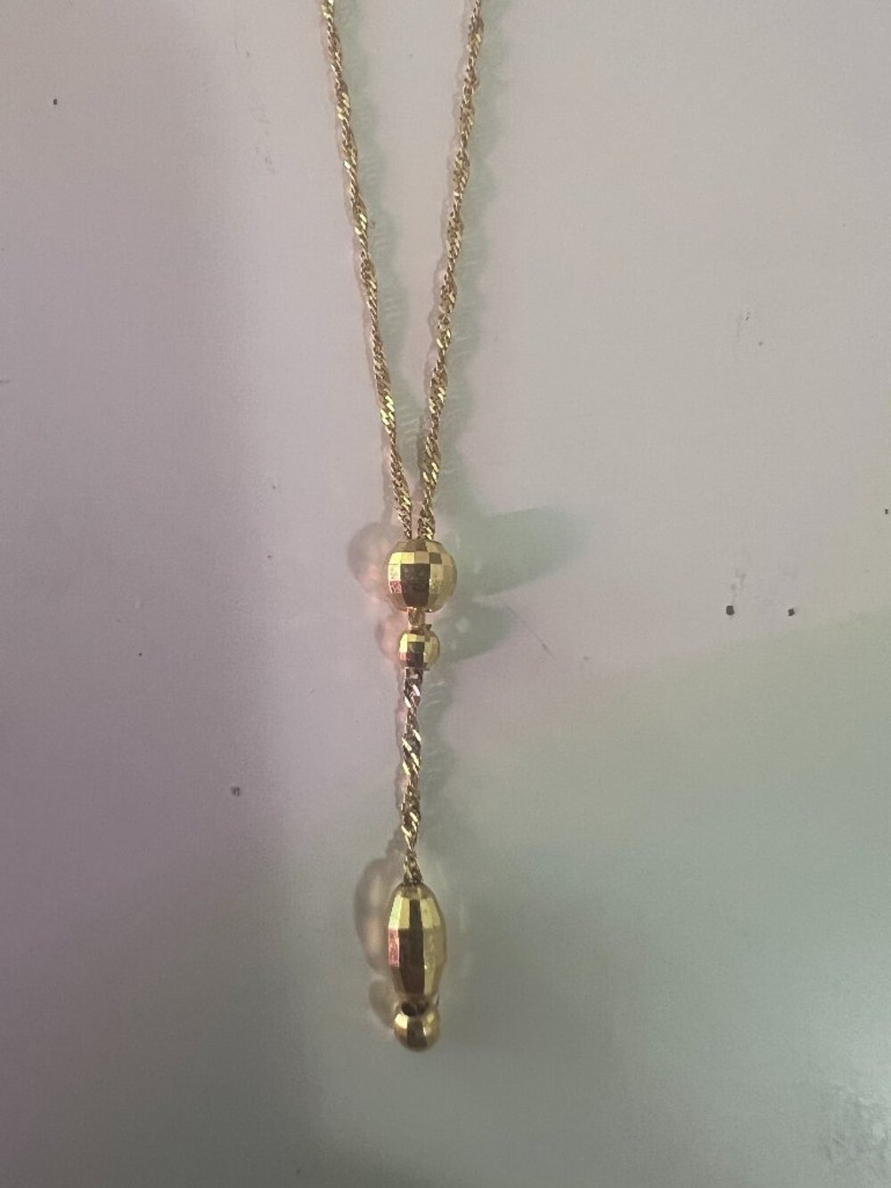 14K yellow gold vintage necklace